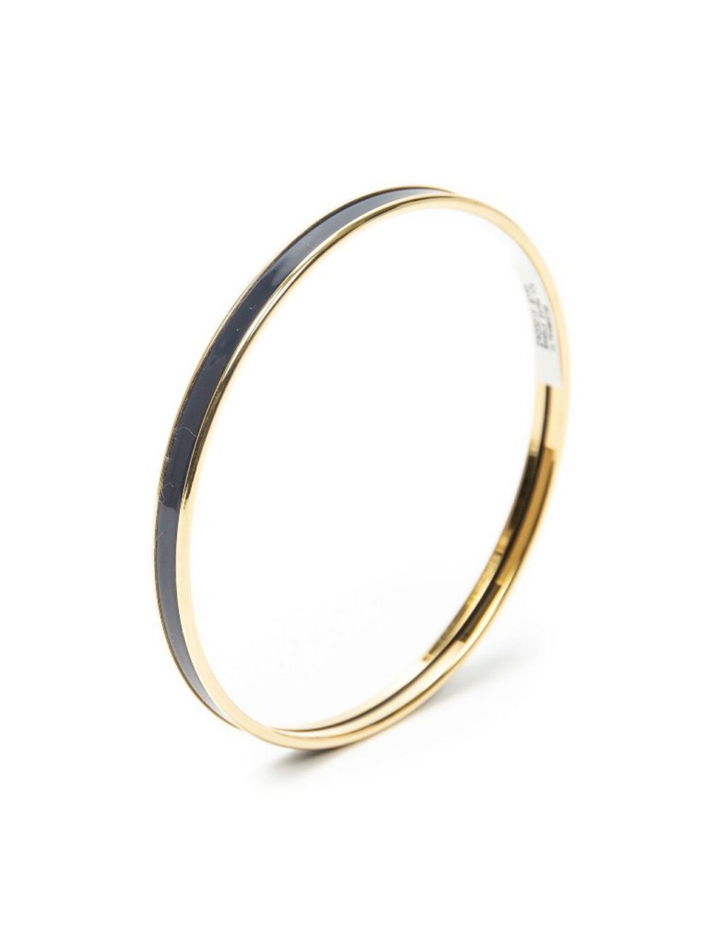 Hermes Enamel Bangle Navy Plating Bracelet
